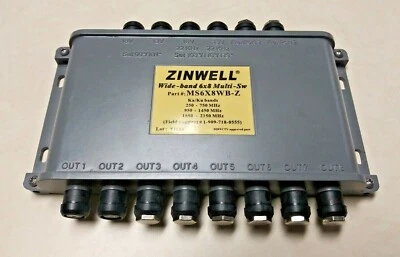 Zinwell Wide-band 6x8 Multi-Switch for Ka/Ku DTV Dish Antenna MS6X8WB-Z Directv - Image 1 of 4