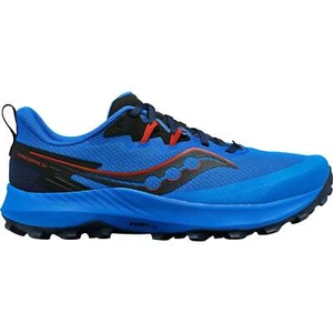 Saucony Peregrine 14 Mens Trail Running Shoes Blue Offroad Cushioned All-Terrain - Picture 1 of 6