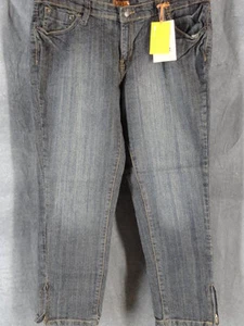 Bitten SJP 12 Ankle Zip Crop Blue Denim Jean NEW NWT - Picture 1 of 1