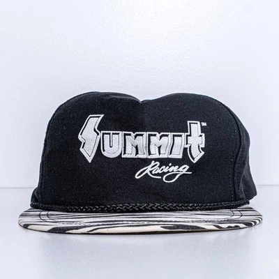 Sombrero Summit Racing Cuerda Cebra Snapback De Colección Años 90 Coches Retro Streetwear Foto 1 de 4