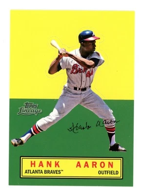 2011 Topps Lineage - Stand Ups Hank Aaron **Raw** EXCELLENT - Image 1 of 2