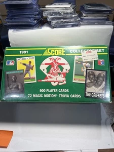 1991 SCORE MLB Baseball 900 Cards Complete Collector Set - Factory Sealed Box  - Bild 1 von 2