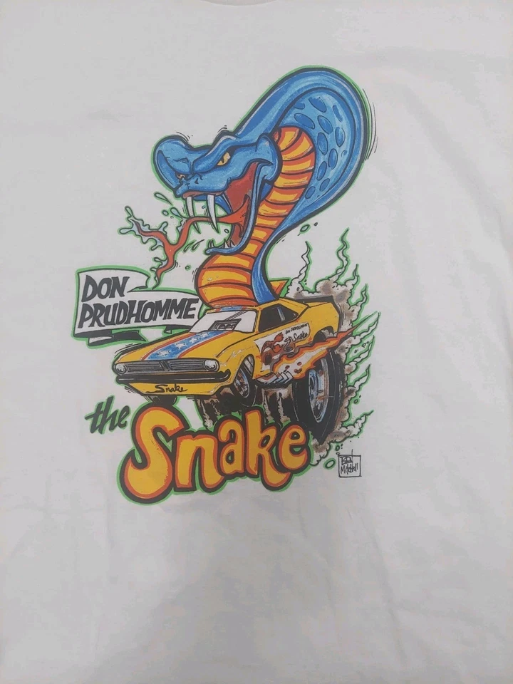Camisa Carreras de Coches NHRA DON LA SERPIENTE PRUDHOMME SERPIENTE Cobra Estilo Vintage 2X Foto 1 de 3