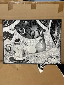 Impresión de incentivo firmada por Tim Virgil Claire Faust 23x17 Original Rebel Studios 1993 - Imagen 1 de 15