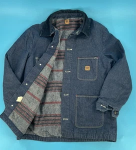 Vintage Big Ben Denim Barn Jacke Chore Mantel Herren Gr. 40 Decke gefüttert USA Made - Bild 1 von 10