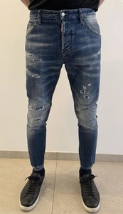 Dsquared2 Classic Kenny Twist Jean Herren Gr. 46 Blau Regular Ripped, Washed - Bild 1 von 15