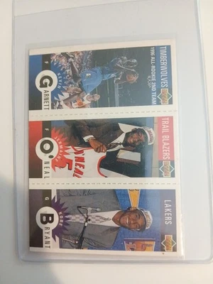 96-97 Upper Deck Collector's Choice Kevin Garnett Jermaine O'NealKobe Bryant RC - Image 1 of 2