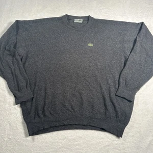 Maglione pullover Chemise Lacoste uomo grigio misto lana taglia 8 - Foto 1 di 9