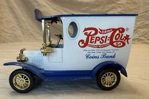 Vtg 1:25 Pepsi-Cola 1912 Ford Model T Van Delivery Truck Bank No Key Die Cast - Picture 1 of 11