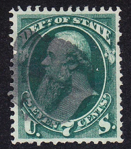 US Scott O61 old 7c Dept of State official stamp U/VF CV $65 - Picture 1 of 1