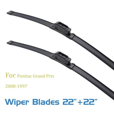 2, limpiaparabrisas para Pontiac Grand Prix 2008-1997 delantero 22" 22" gancho en J Foto 1 de 4