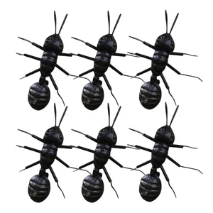 Estatuilla de hormiga falsa escultura hormiga de plástico adorno de escritorio hormiga de jardín 6 piezas - Imagen 1 de 12