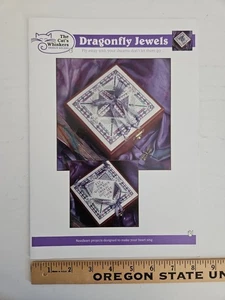The Cat’s Whiskers DRAGONFLY JEWELS Cross Stitch Peek-a-Boo Box Top Pattern RCS - Picture 1 of 6