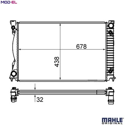 RADIATOR ENGINE COOLING CR 842 000S FOR AUDI A6/Allroad/S6 CCDA 2.8L CDYA 3.0L - Image 1 of 4