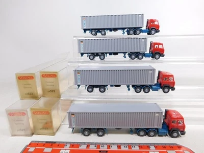 4X Wiking H0 1:87 24 523 Contenitore-Sattelzug Iveco Alianca Mint Box #CY871-0,5 - Immagine 1 di 4