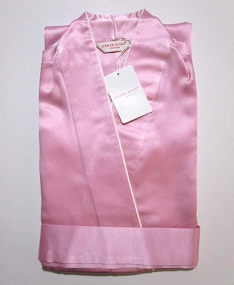 VESTIDO DE LUXO FEMININO DEREK ROSE - 100% SEDA - RRP. £ 765 - BAILEY ROBE - Imagem 1 de 4