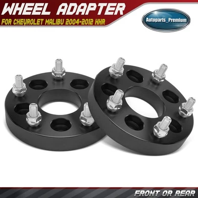 2 adaptadores de rueda de 5x110 mm a 5x127 mm 12x1,5" 65,1 mm 25,4 mm para Chevy Malibu Foto 1 de 4