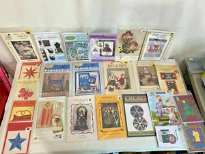 Lot (23) Quilt Block Sewing Craft Patterns Dolls Christmas Girls Dresses Aprons - Picture 1 of 6