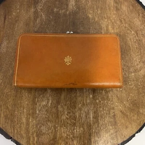 Portafoglio vintage in pelle caramellata - Foto 1 di 7