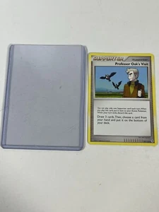 2007 Professor Oaks Visit 122/132 Pokemon Card w/protective Case - Picture 1 of 4