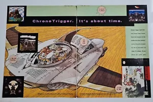 Chrono Trigger Snes Rare Super Nintendo Game ADVERT 8.2X11" X 2 MINI POSTER - Foto 1 di 1