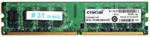 Memory 2gb 240p dimm 256mx64 ddr2 ct25664aa667.k16f - Picture 1 of 2