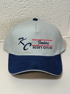 Vintage KC Feeders Scott City KS Beaver Cap Embroidered Adjustable Hat - Picture 1 of 4