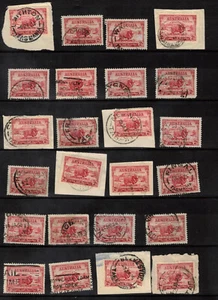 1934 Macarthur Death Centenary Australian Stamps - Used lot of 24 - Free Post - Picture 1 of 1