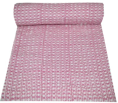 Indian Kantha Quilt Bedspread Polka Print Bedding Gudari Throw Handmade Blanket - Image 1 of 4