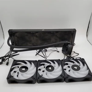 Corsair iCUE H150i Elite CAPELLIX XT Desktop Liquid CPU Cooler - 360mm Radiator - Picture 1 of 3