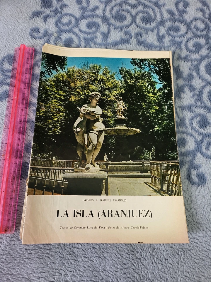 FOLLETO LUGARES ESPANA LA ISLA ARANJUEZ PAG 8 ANOS 60s LUCA TENA CASTELLANO - Imagen 1 de 1