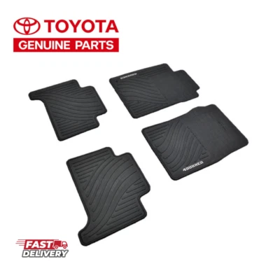 Juego de 4 alfombrillas de goma para todo tipo de clima 4Runner OEM con logotipo para Toyota 4Runner nuevas Foto 1 de 2