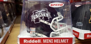 MISSISSIPPI STATE BULLDOGS REPLICA MINI HELMET NCAA RIDDELL - Picture 1 of 4