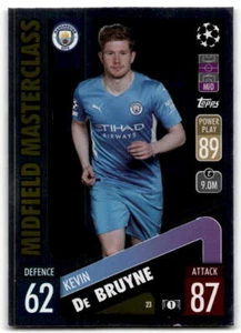 2021-22 Topps Match Attax UEFA Champions League #23 Kevin de Bruyne Midfield MC - Picture 1 of 2