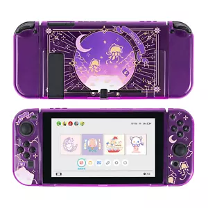 Funda protectora GeekShare para Nintendo Switch delgada suave luz de luna medusas púrpura - Imagen 1 de 11