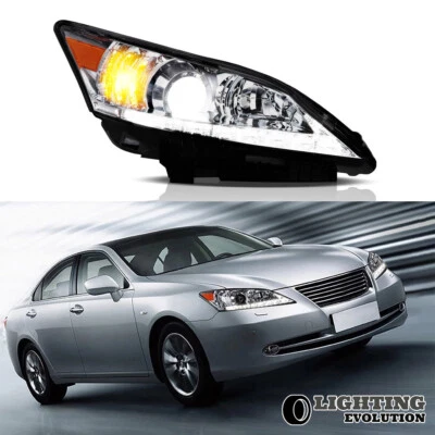 2*LED Headlights For 2010 2011 2012 Lexus ES350 Chrome Housing VLAND Left＆Right - Image 1 of 4