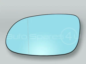 Espejo de puerta con calefacción azul vidrio y placa de respaldo IZQUIERDA se adapta 1998-2002 MB CLK W208 - Imagen 1 de 2