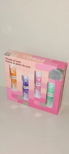 NEW CLINIQUE Plenty of Pop 4 Piece Lipstick Set NUDE CHERRY LOVE BLUSH POP .13 - Picture 1 of 2