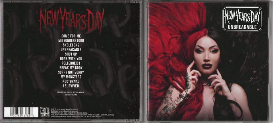 NEW YEARS DAY - UNBREAKABLE [CD, 2019 CENTURY MEDIA / HALESTORM] - Bild 1 von 1