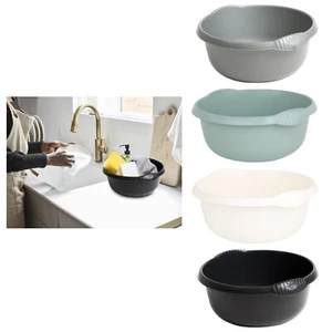 28cm Round Washing Up Bowl PLASTIC Small 5L Capacity Home Kitchen Basin Sink - Picture 1 of 10