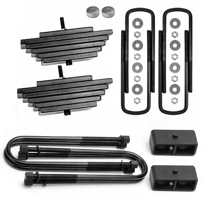 3" Front 2" Rear Lift Leveling Kit w Mini Leaf Packs For 1999-2004 Ford F250 4X4 - Imagem 1 de 4