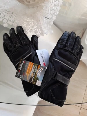 Guanti per Moto Impermeabili, Riflettenti Taglia M - Neri - Immagine 1 di 4