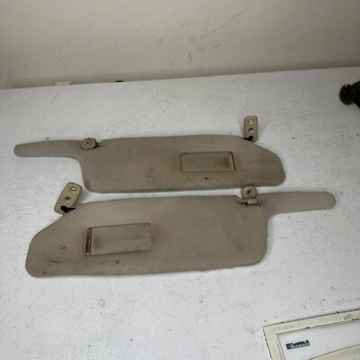 91-99 Mitsubishi 3000GT Dodge Stealth Sunvisor Sun Visor Shade Set Ivory Factory - Image 1 of 4