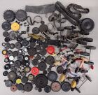 LOT OF VINTAGE TOY CAR WHEELS TIRES AXLES TRACKS PLASTIC RUBBER TIN WOOD PARTS