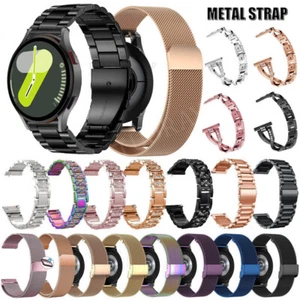 Metal Strap For Samsung Watch 7/FE/4/5/6 Classic 40/44/47mm Stainless Steel Band - Picture 1 of 96