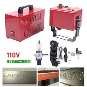 Pneumatic Dot Peen Marking Machine VIN Code Number Engraving Embossing Stamping - Picture 1 of 17