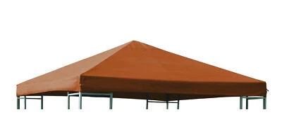 DEGAMO Ersatzdach Pavilliondach Pavillonplane Dach 3x3m wasserdicht orange terracotta