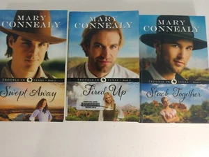 Complete 3 BOOK Series TROUBLE IN TEXAS By Mary Connealy Paper Back Fiction - Picture 1 of 8
