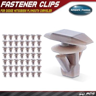 50 piezas clips de retención de banda climática de nailon para capó de 7 mm para Dodge Mitsubishi Plymouth Foto 1 de 4