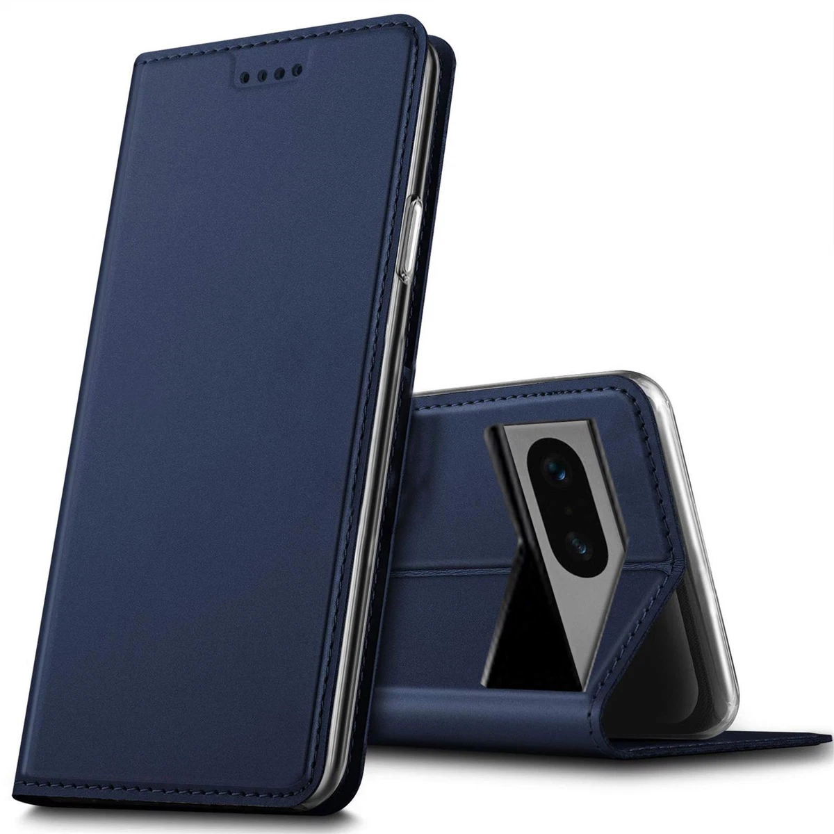 Handyhülle Für Google Pixel 6 – PU Leder Klapphülle Mit Standfunktion & Kartenfach, Blau